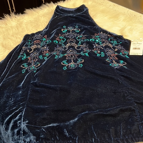 Free People Velvet/ Sequin Swing Dress/Tunic NWT - Picture 5 of 11